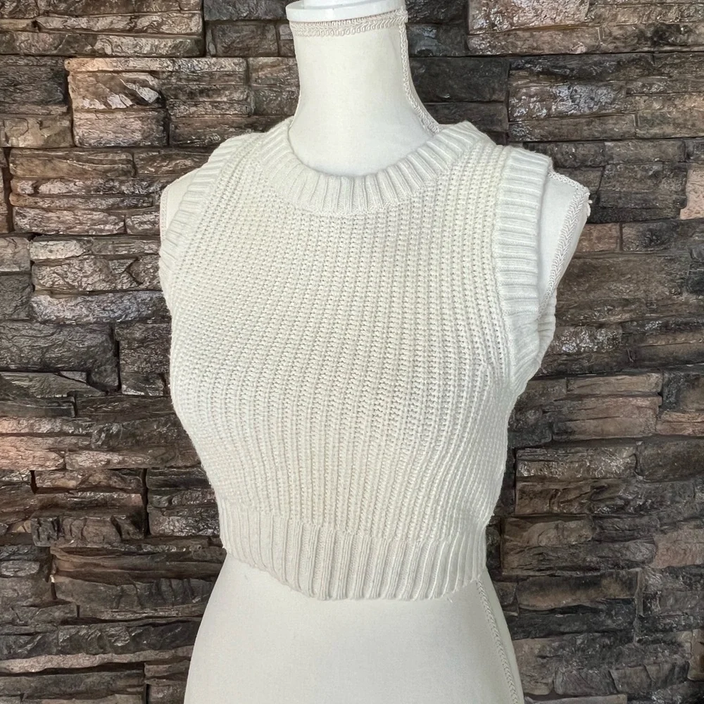 H&M Off-White Knit Sweater